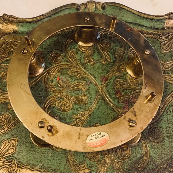 5point brass candle holder authentic antique witch - Picture 4 of 6